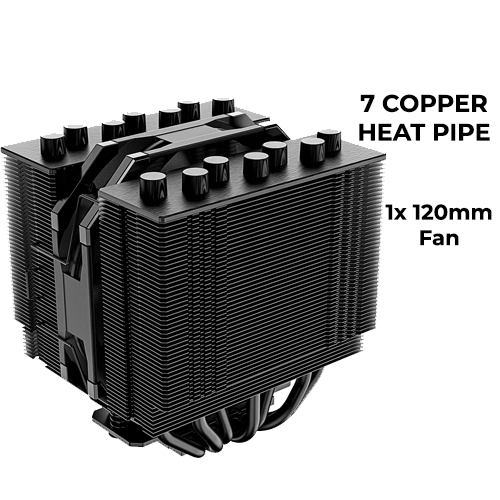 ID-Cooling SE-207 XT Slim Twin Tower (Black)